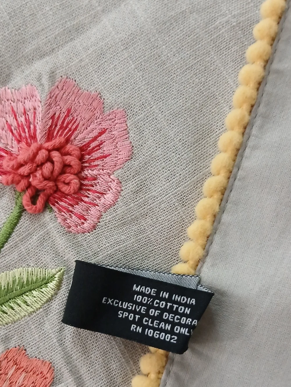 Tahari Embroidered Table Runner